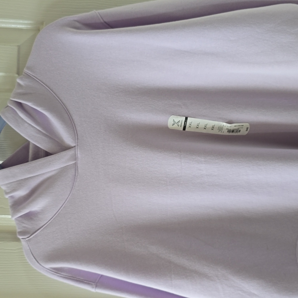XERSION BRAND WOMEN'S PLUS SIZE LIGHT PURPLE PULLOVER HOODED FLEECE SIZE XXL - Picture 2 of 16